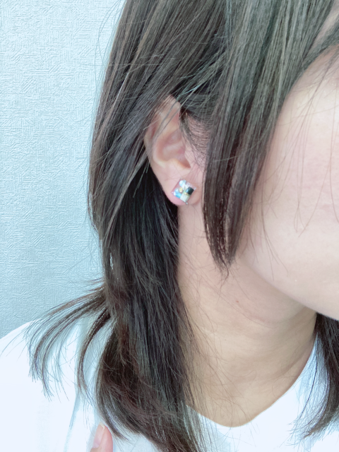 【川から海を守る】Arakawa series　blue/2wayイヤリング/ピアス