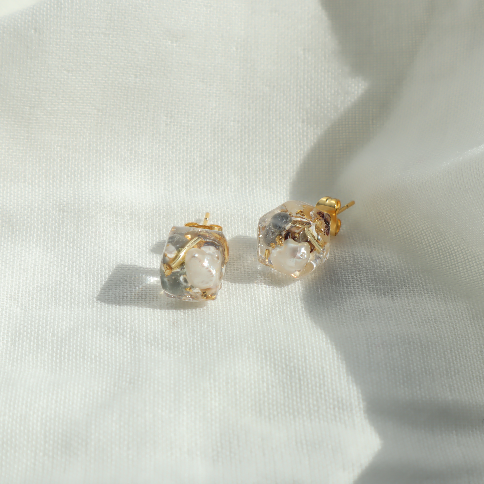 【川から海を守る】cube pierce＆earing