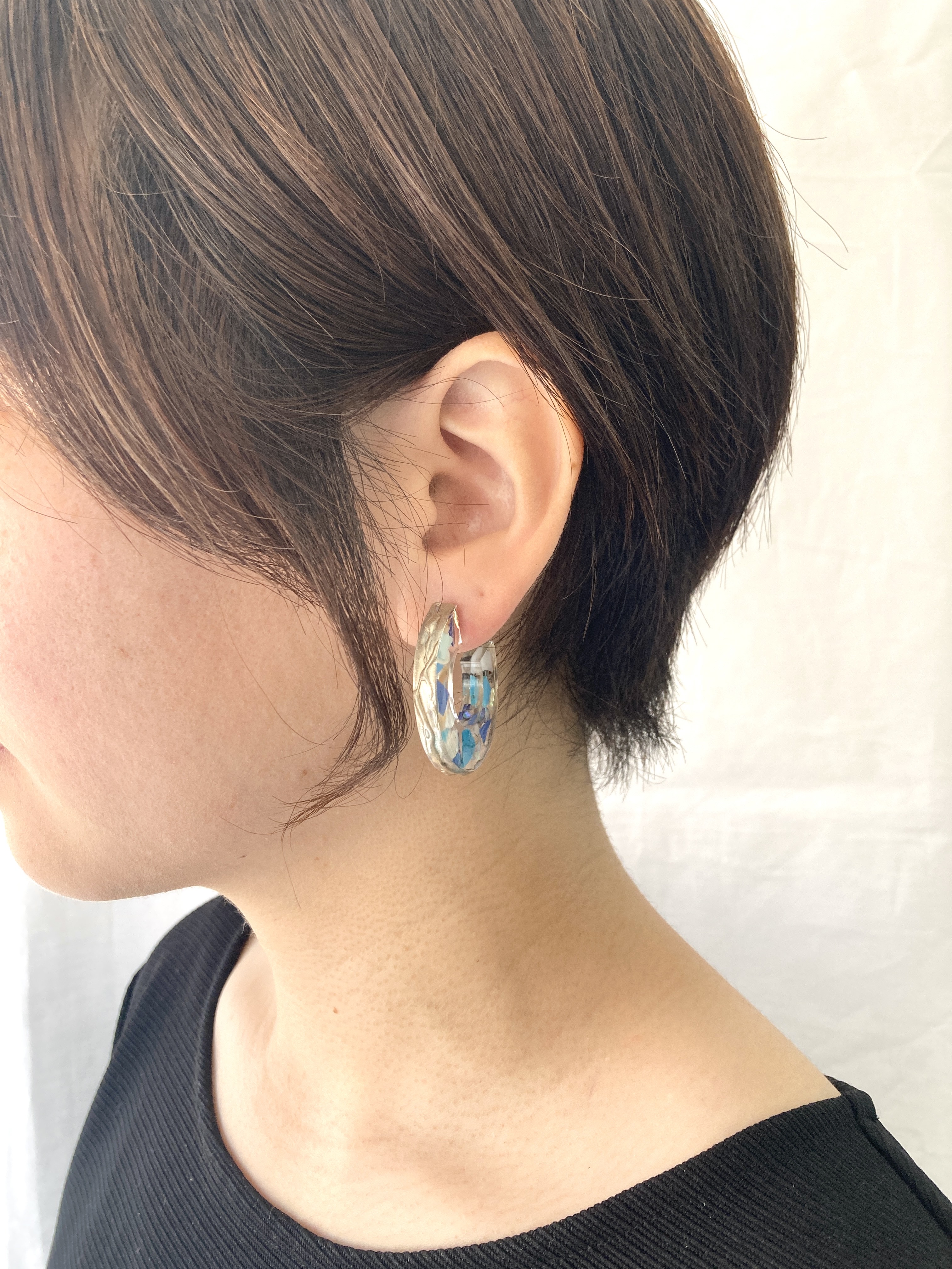 【川から海を守る】Sun kissed hoop pierce/earring