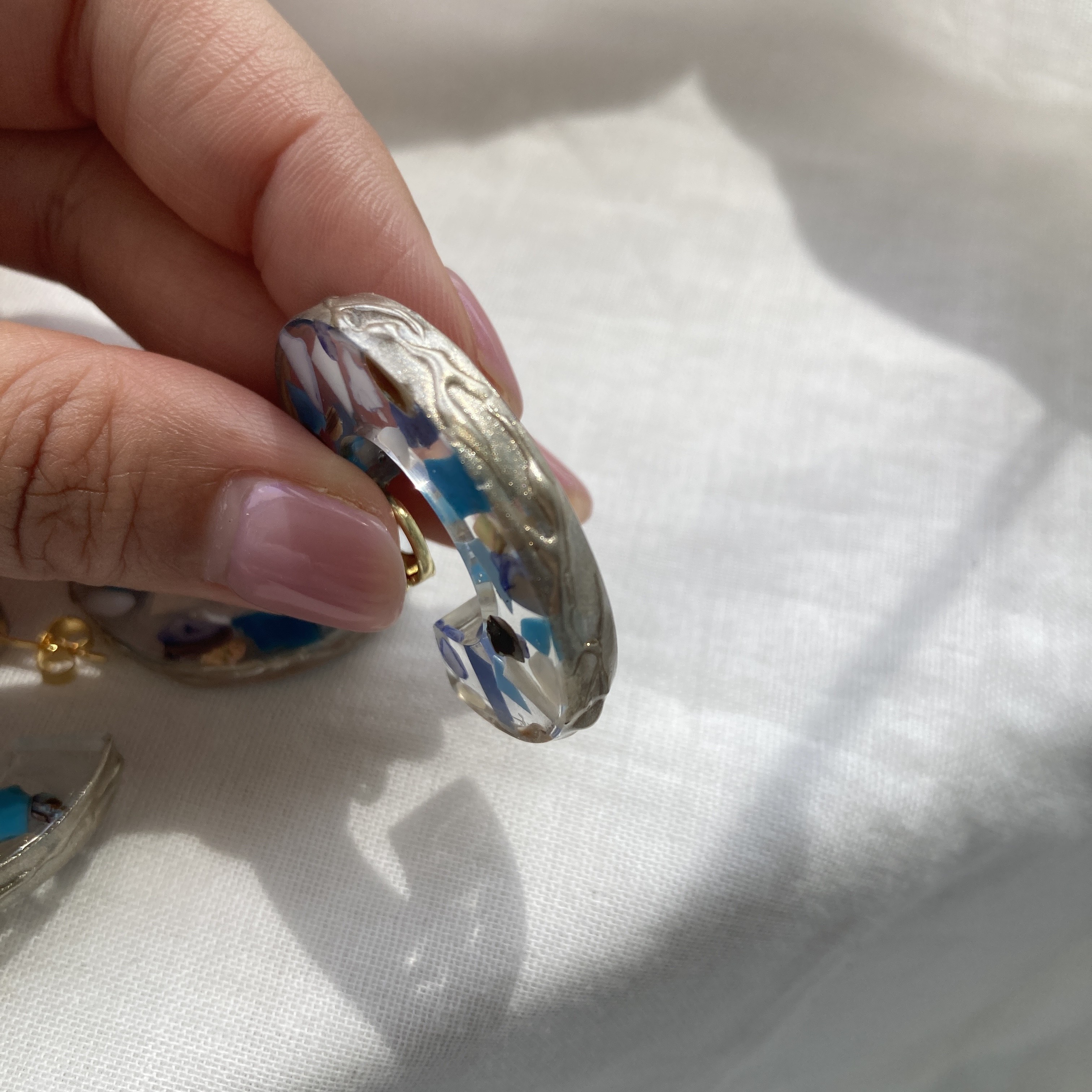 【川から海を守る】Sun kissed hoop pierce/earring