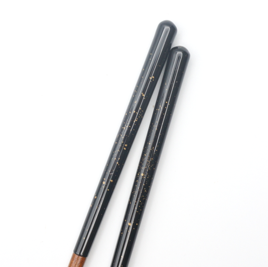 食洗機対応 金ちらし 黒23.5cm