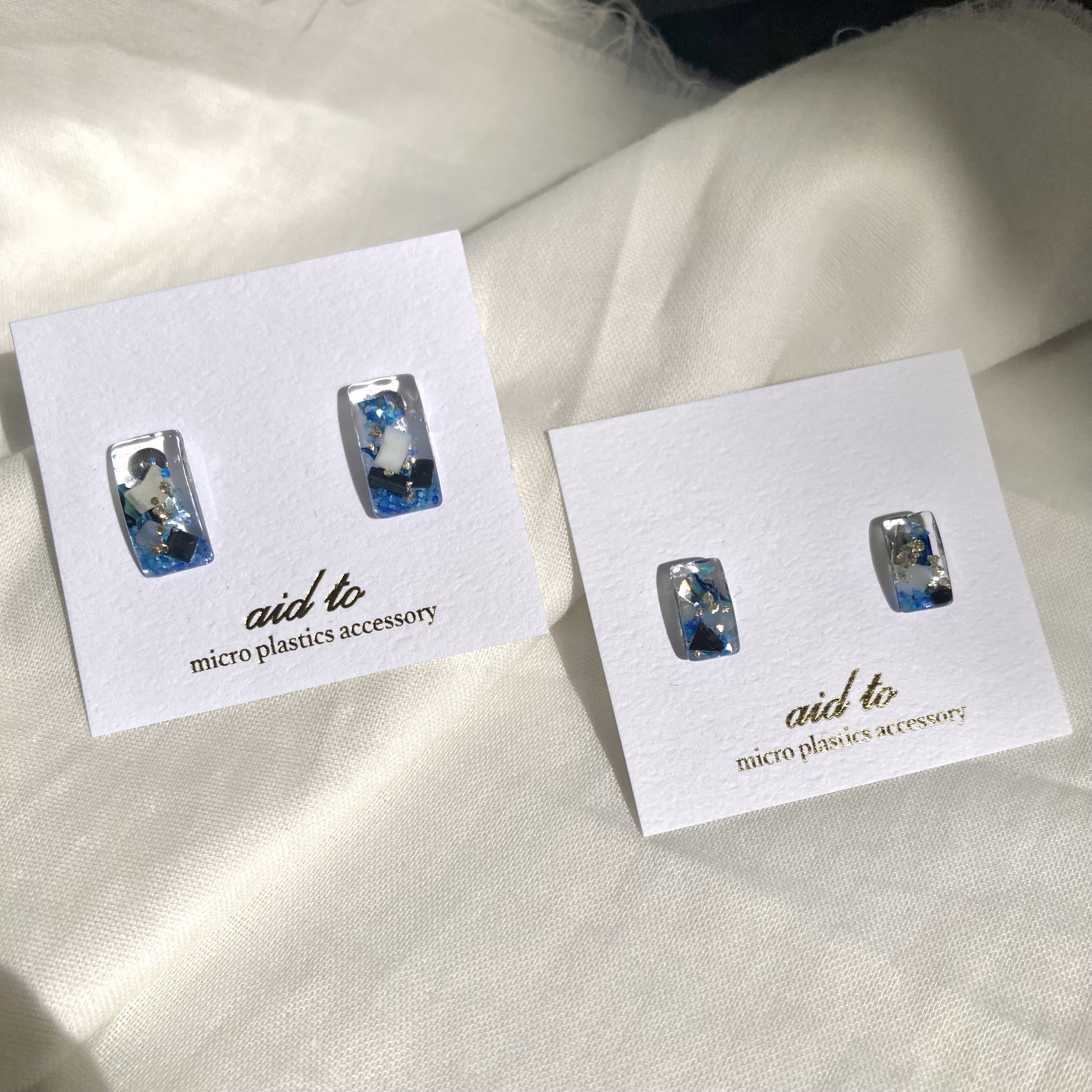 【川から海を守る】Arakawa blue/smallイヤリング/ピアス