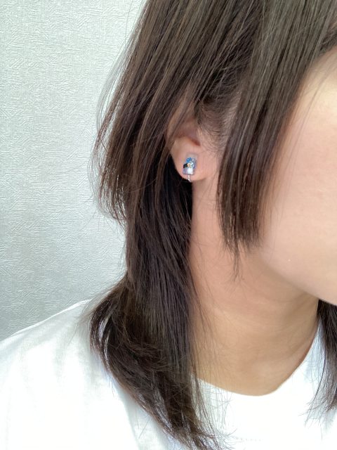 【川から海を守る】Arakawa blue/smallイヤリング/ピアス