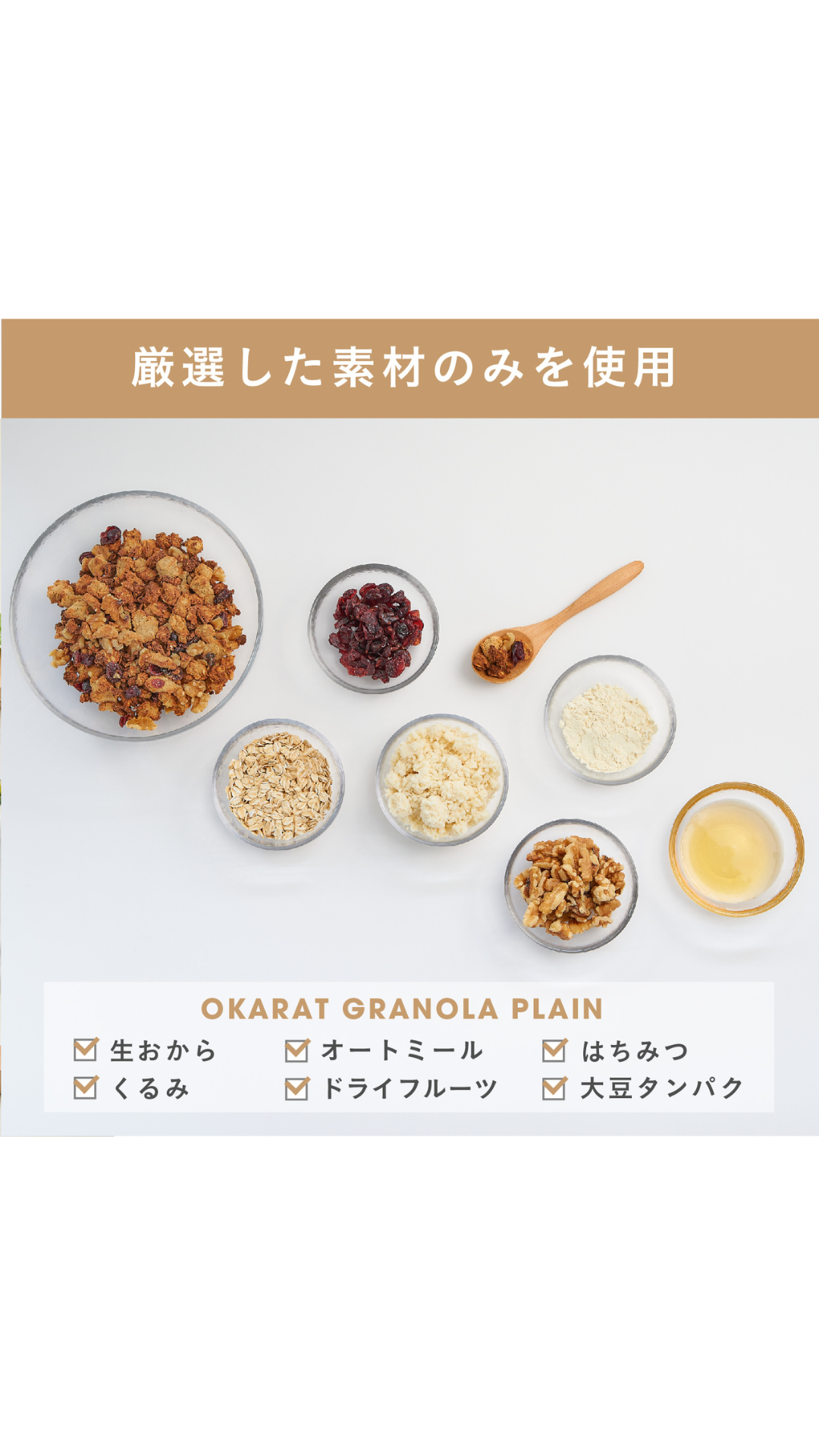 おからで作った無添加グラノーラ　100g×3p