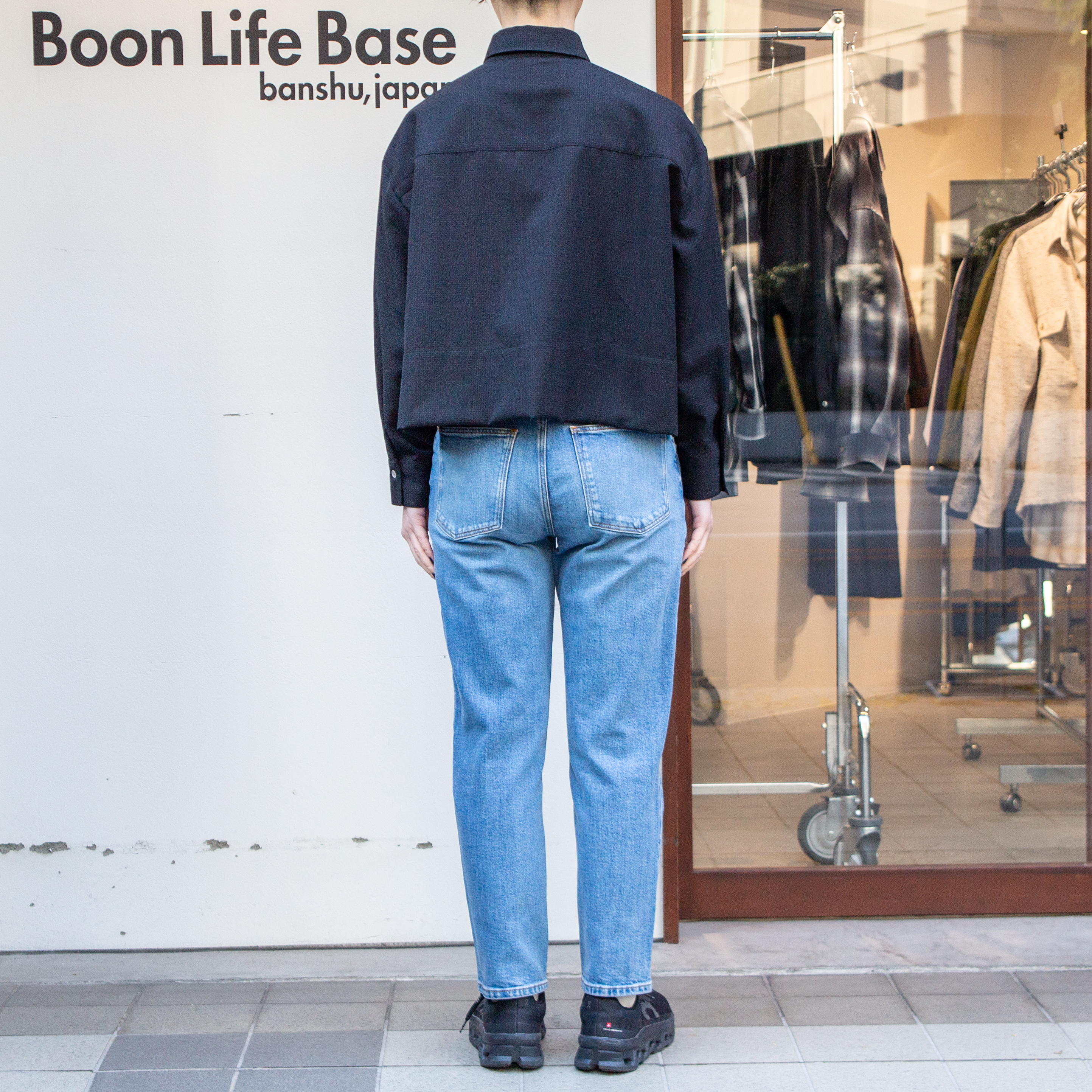 播州織　シャドウグレンチェックショートシャツ