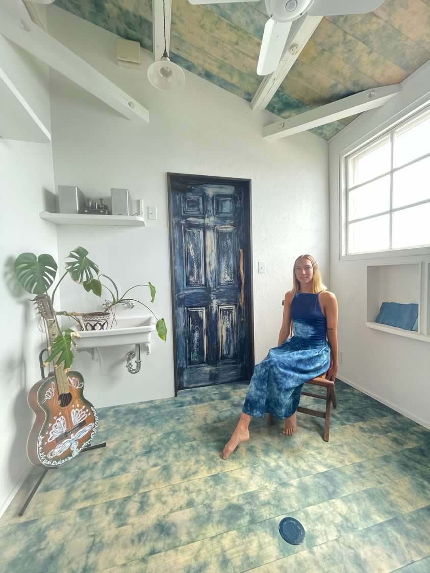 旅する藍とスカート【艶-TSUYA-SKIRT | JAPAN BLUE】（inBetweenBluesコラボ）