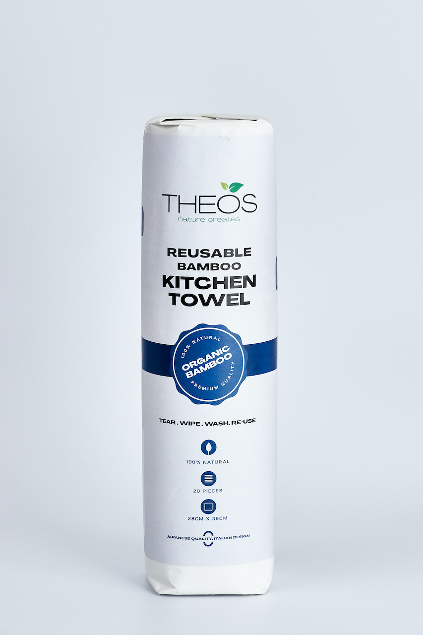 THEOS 竹繊維キッチンタオル（20枚入り/ロール）
