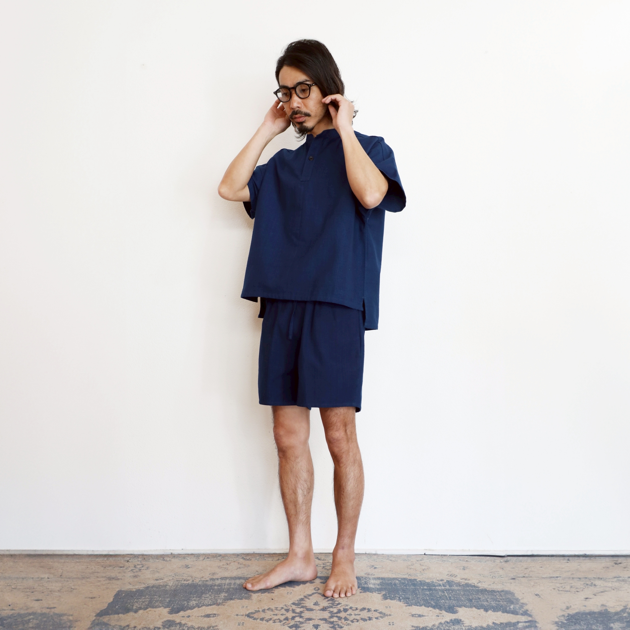 旅する藍とシャツ【TOPS | JAPAN BLUE（無地）】
