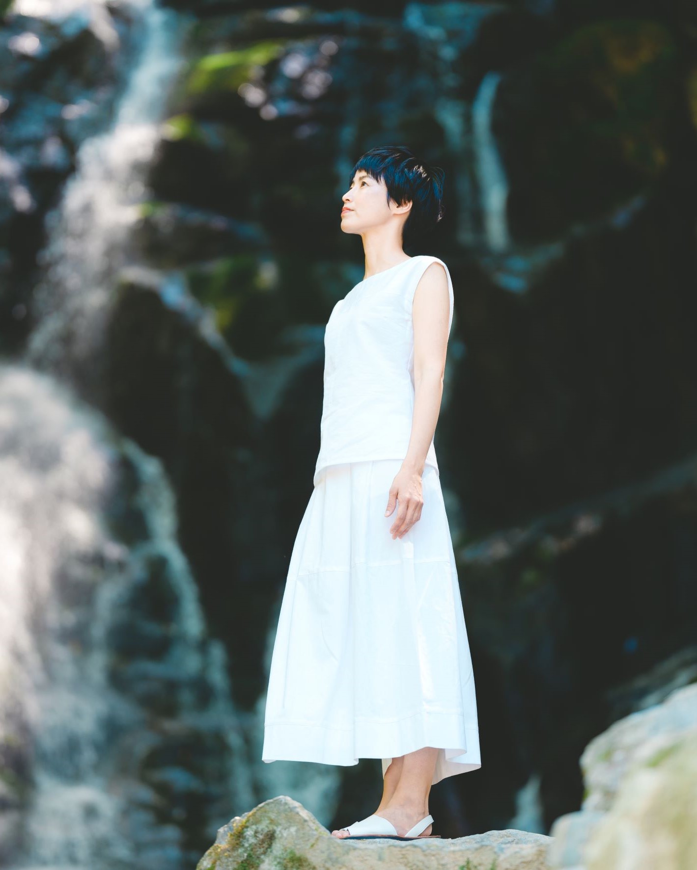 旅する白いスカート【艶-TSUYA-SKIRT | WHITE】