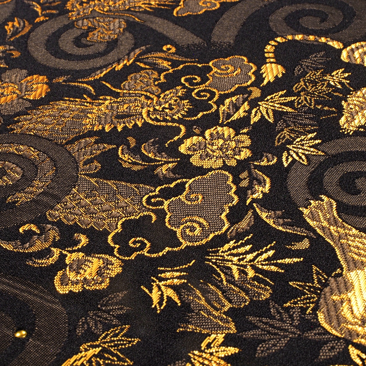 【御朱印帳】金襴 凛然 龍虎豪傑 金｜みおつくし横丁