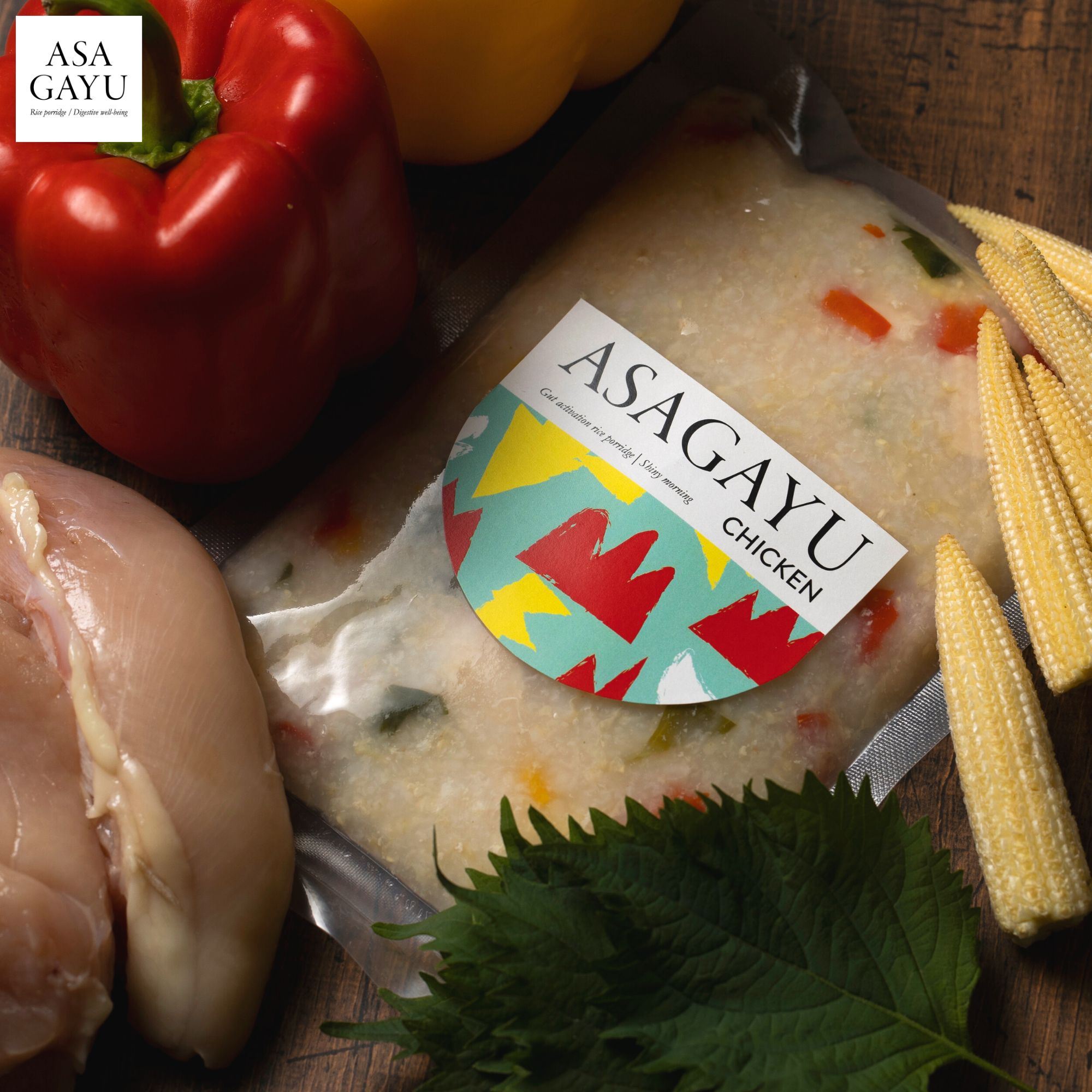 広尾FabuDine.【ASAGAYU】大豆ミートのお粥：豆乳ごま味