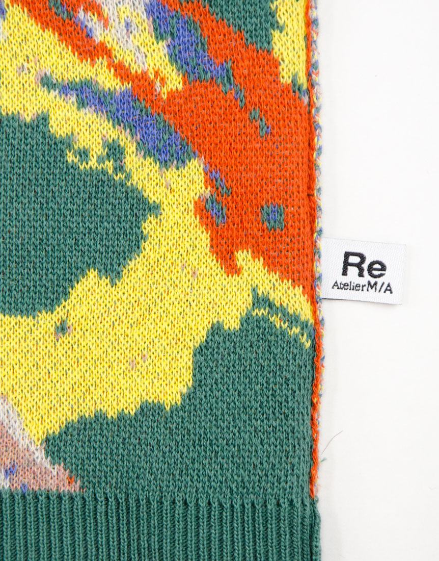 Recycle and Organic yarn Jacquard knit Tops/ リサイクル&オーガニックコットンジャガードニットトップス