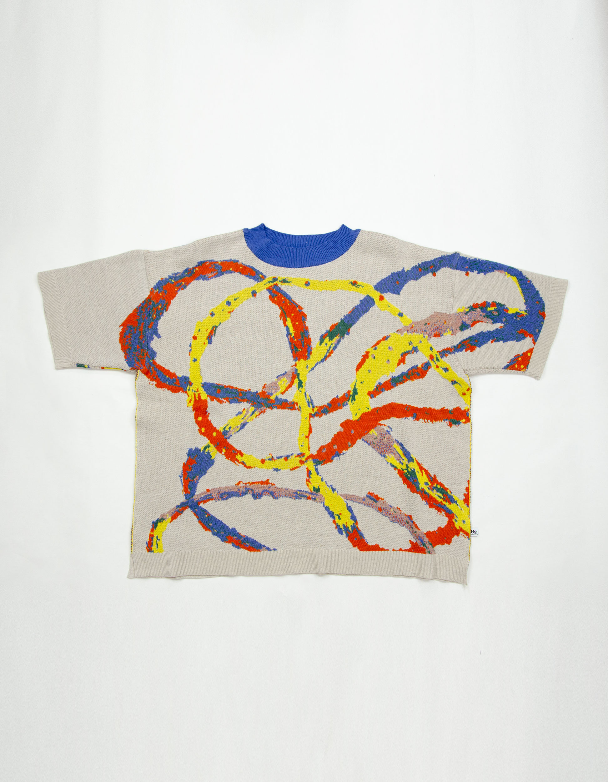 Recycle and Organic yarn Jacquard knit Tops/ リサイクル&オーガニックコットンジャガードニットトップス