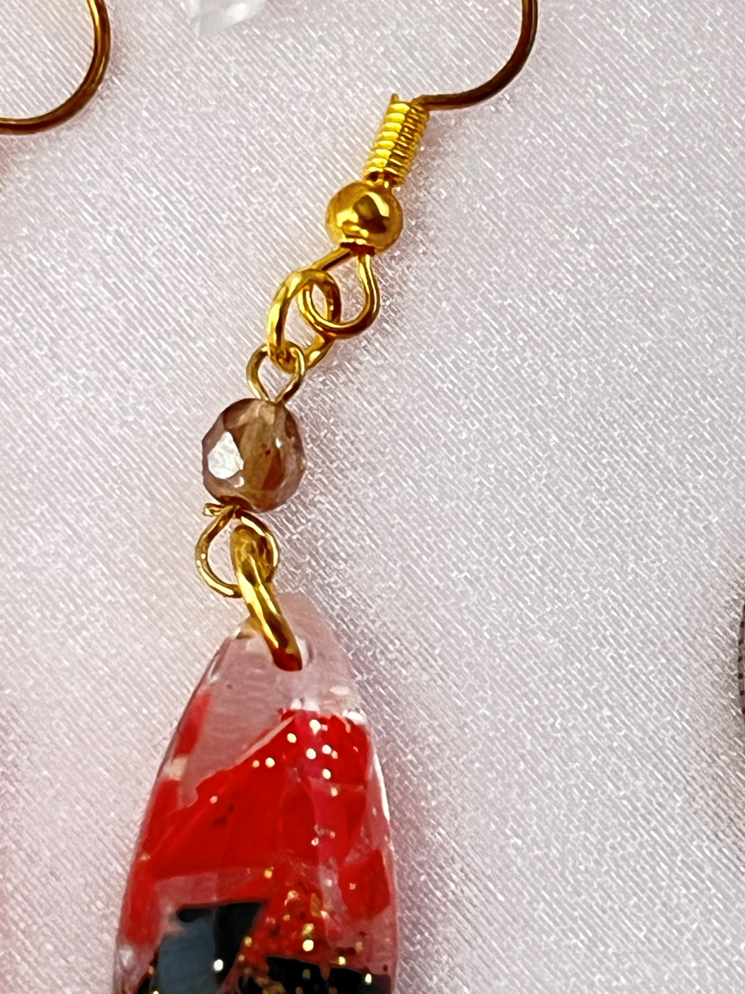 【海想い】紅ゆれるピアス