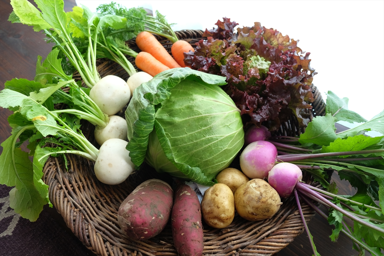 【農薬・化学肥料不使用】季節の野菜詰め合わせ