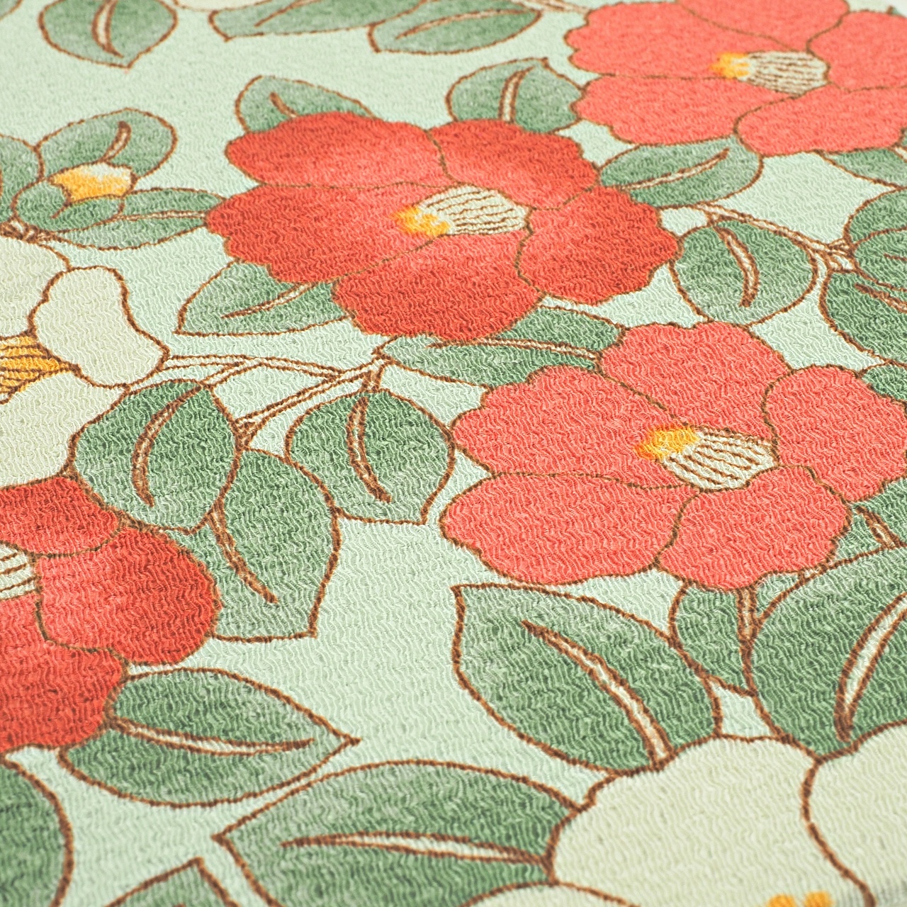 【御朱印帳】きよら 華 風韻つばき 薄紅 ｜みおつくし横丁