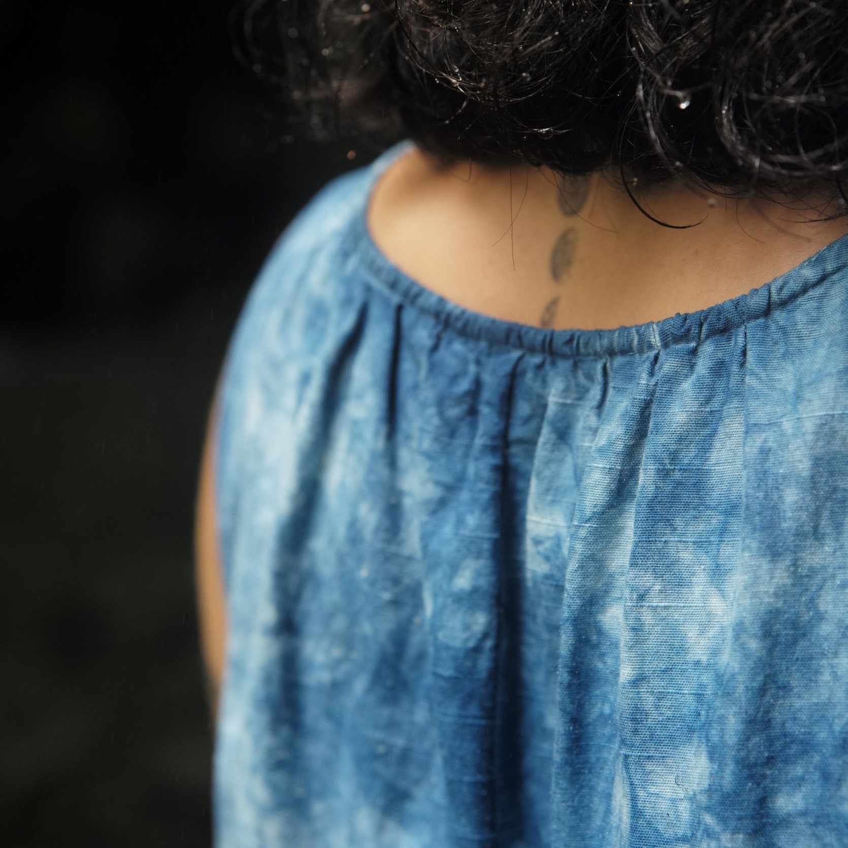 旅する藍とワンピース（inBetweenBluesコラボ）【艶-TSUYA-SKIRT | JAPAN BLUE】