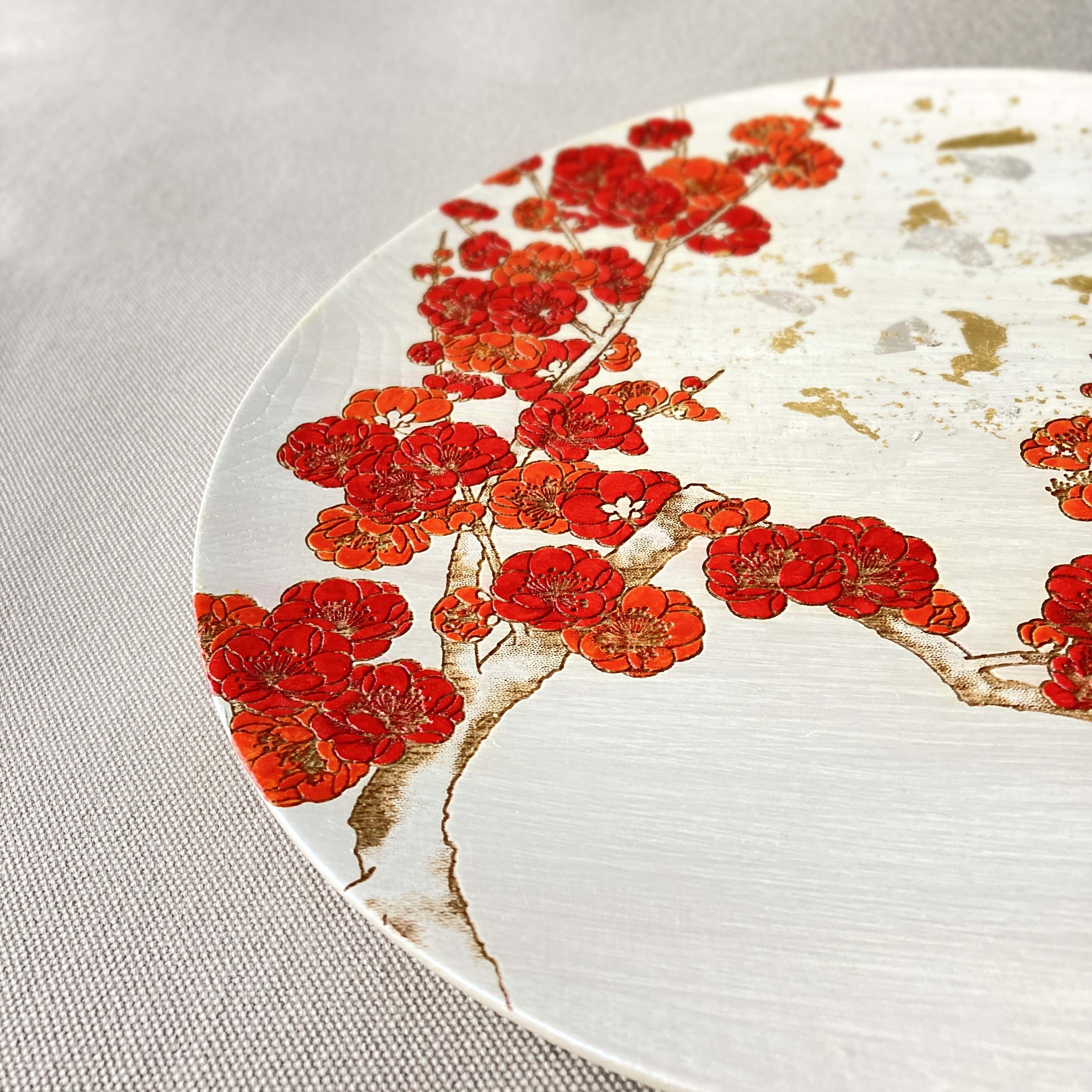 【大皿】紅梅