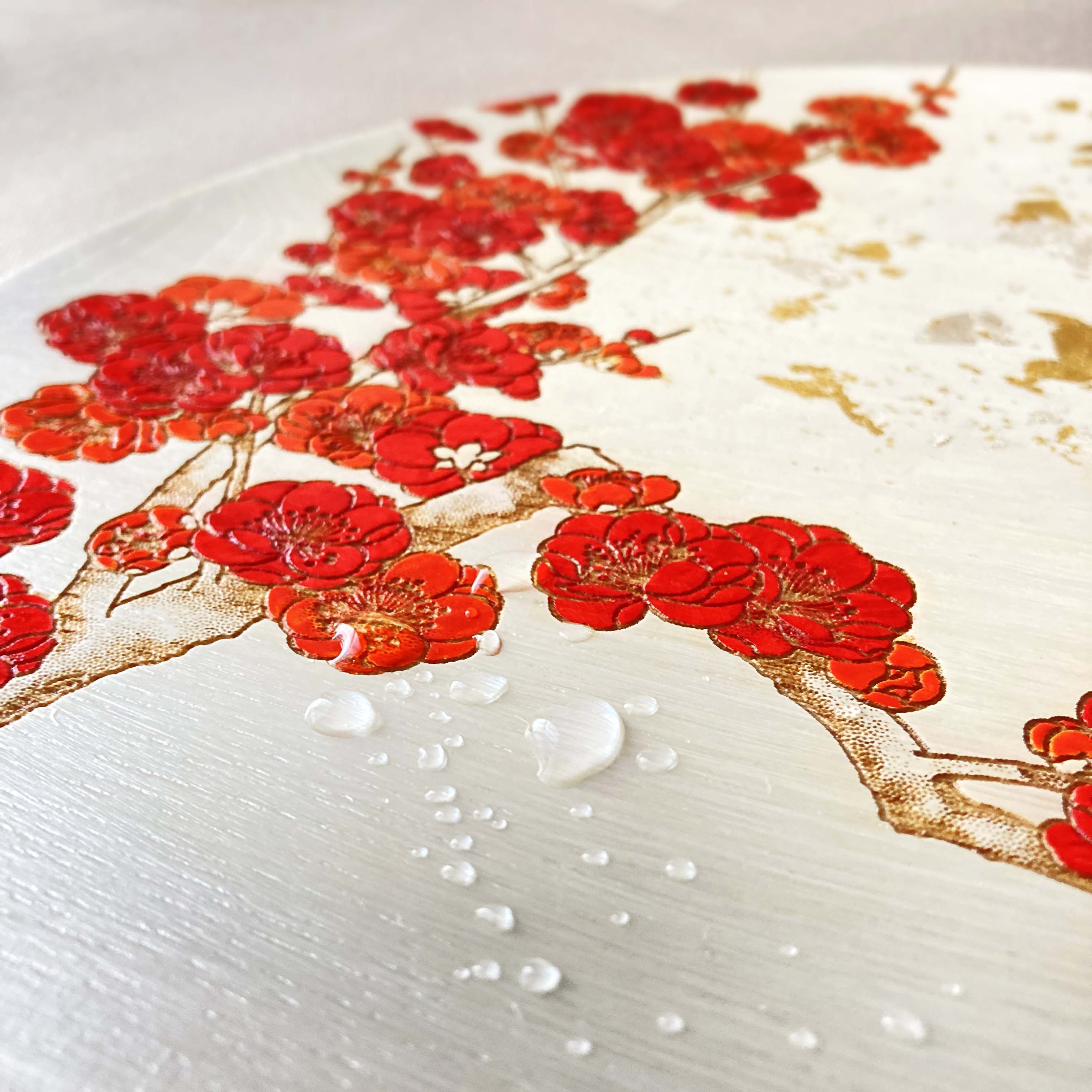 【大皿】紅梅