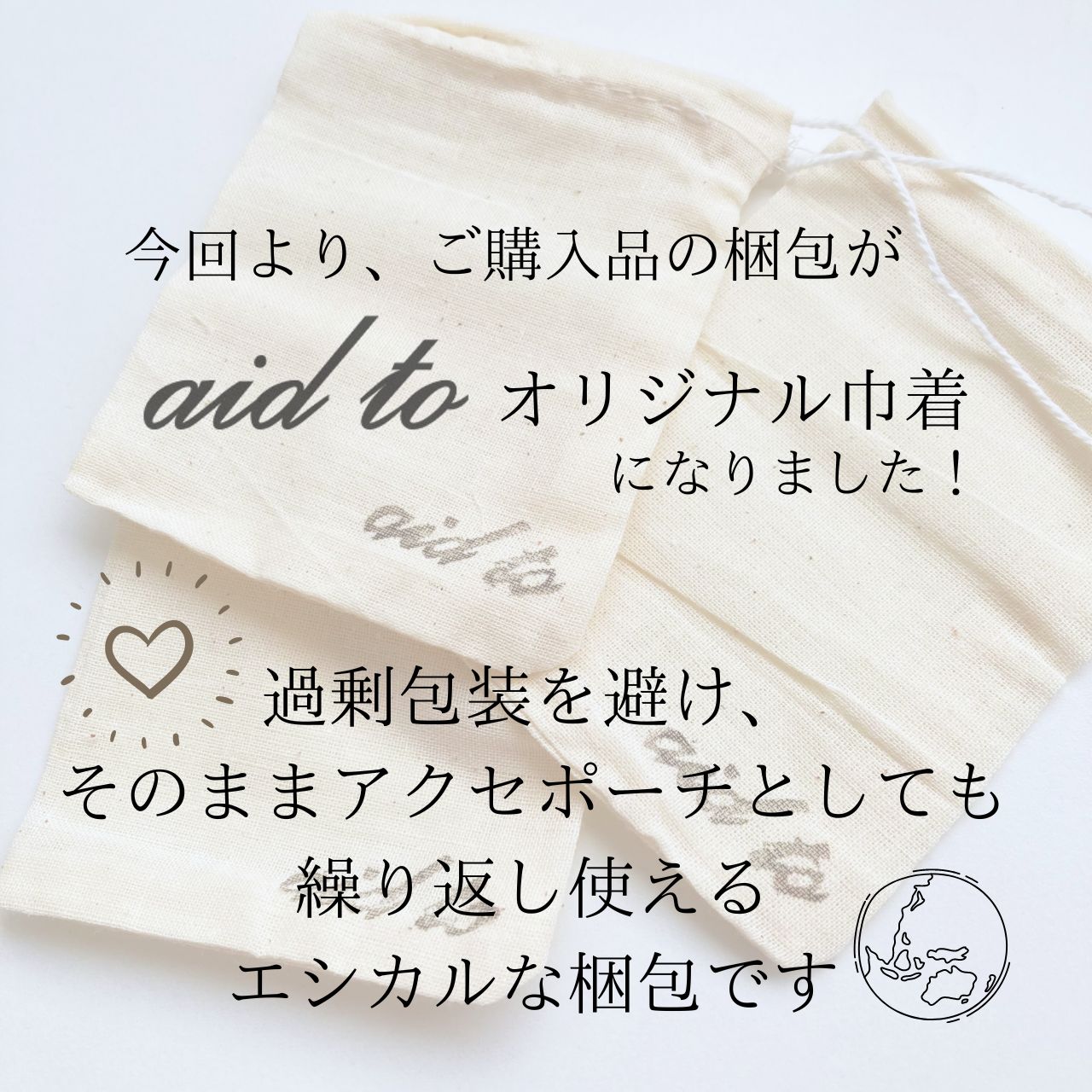 【川から海を守る】navy小粒pierce/earring