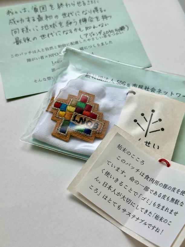 SDGsバッジ ～意志を纏う、デコボコな社会の肖像～｜一般社団法人SDGs市民社会ネットワーク