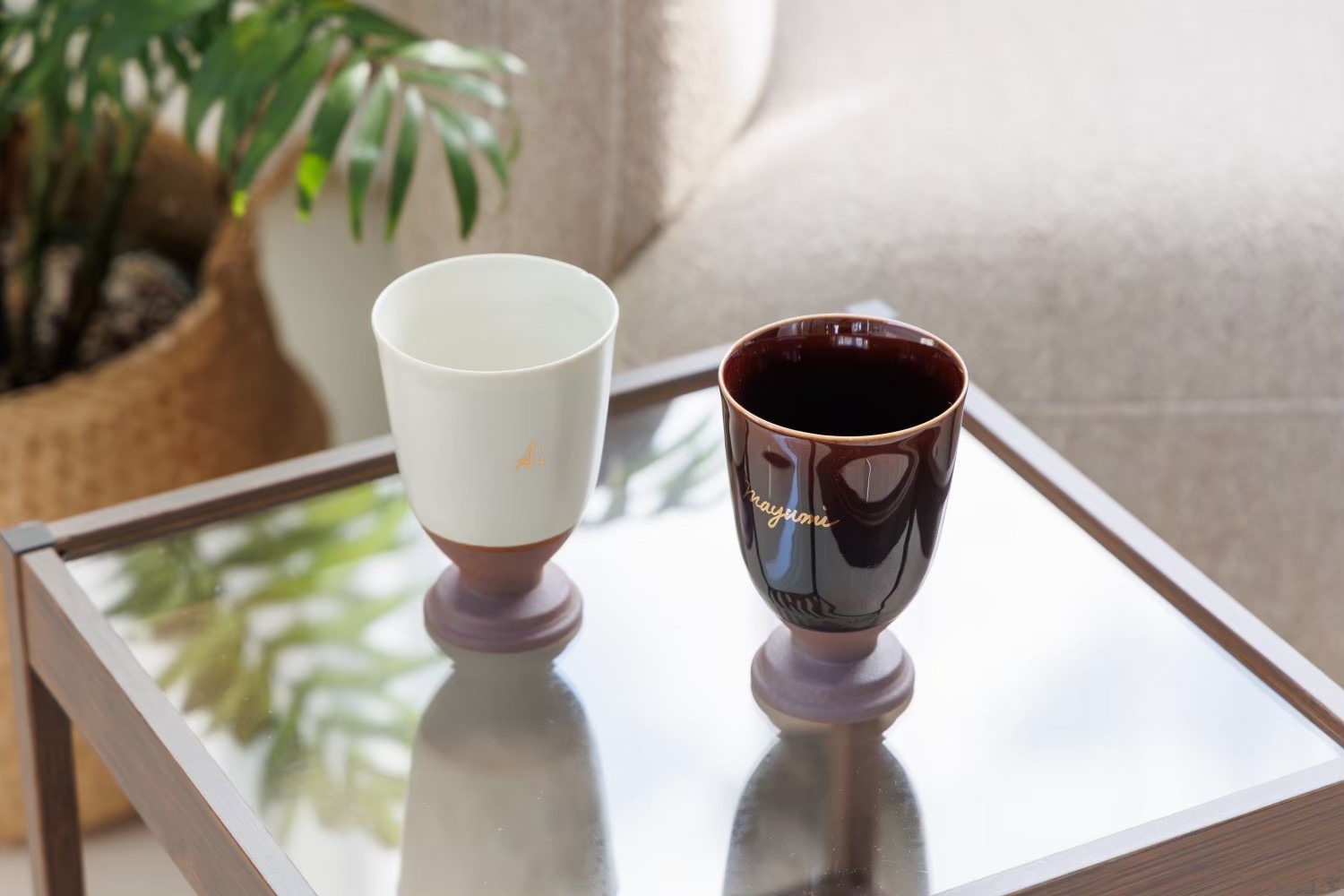 【名入れ】美濃焼カップセット（選べるカラー）｜SHUSHU