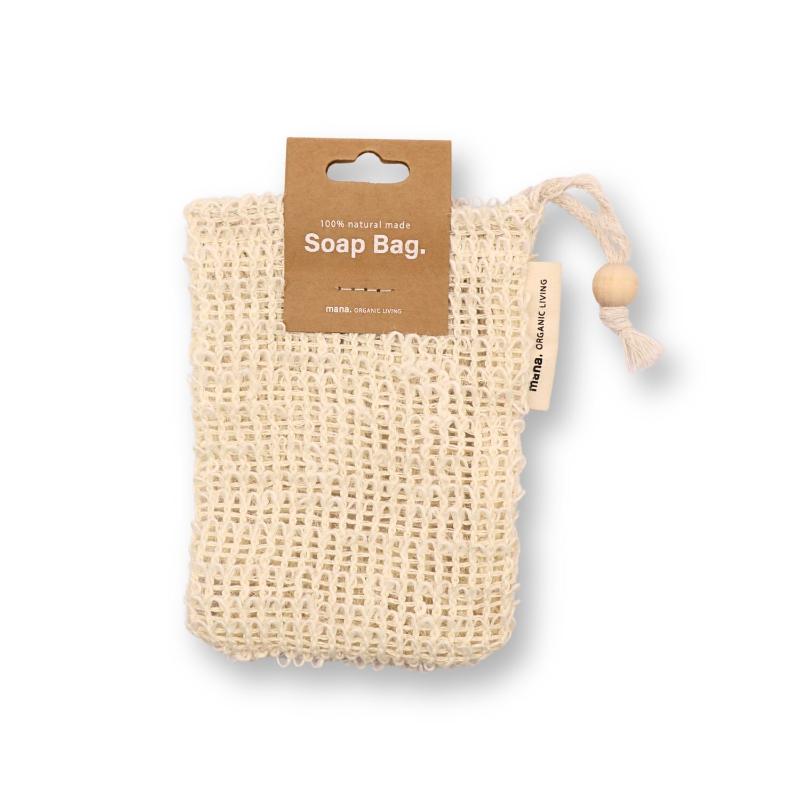 【サイザル麻とコットンを使用した】ソープバッグ