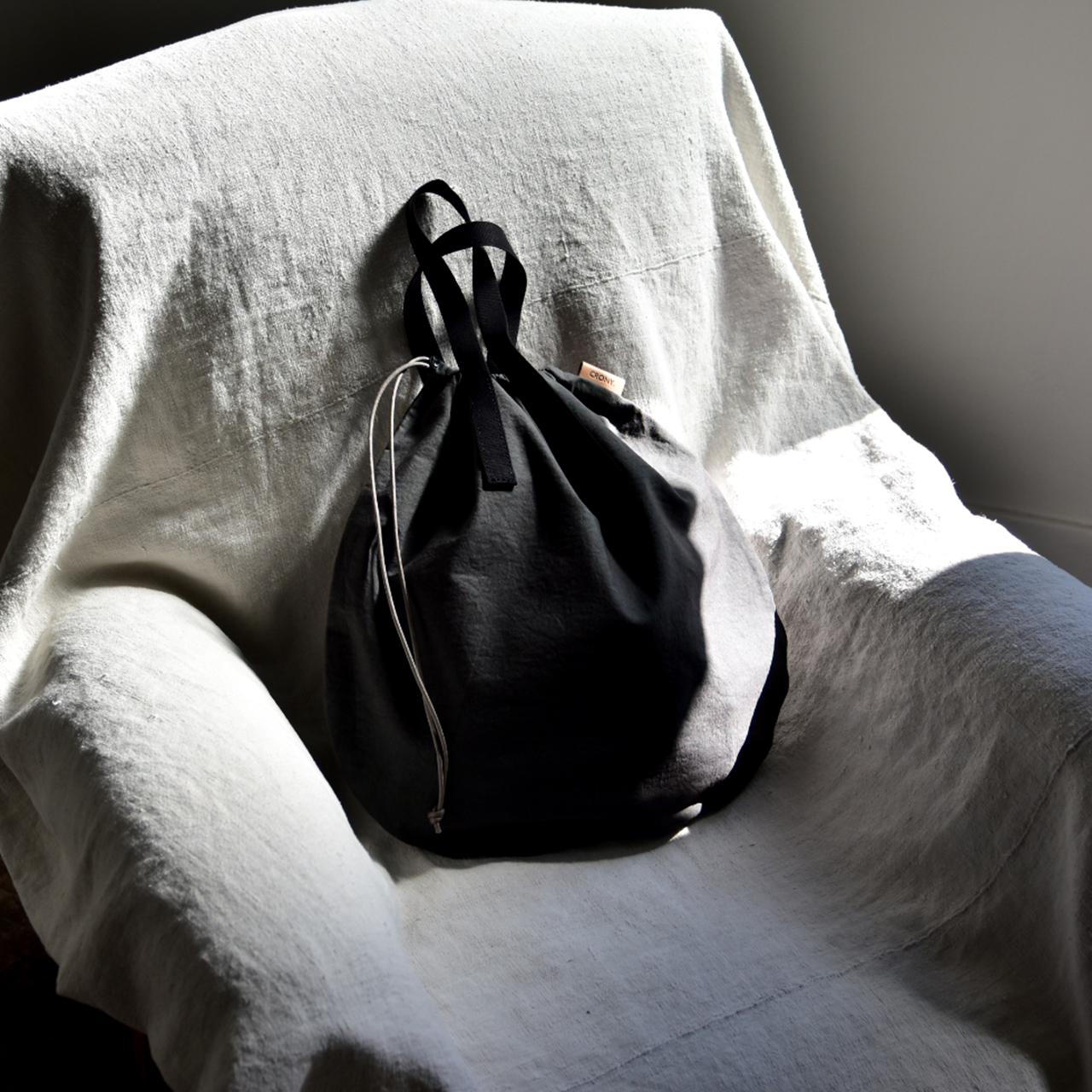 【ZAZA CLOTH】KINCHAKU TOTE M / 巾着トート M