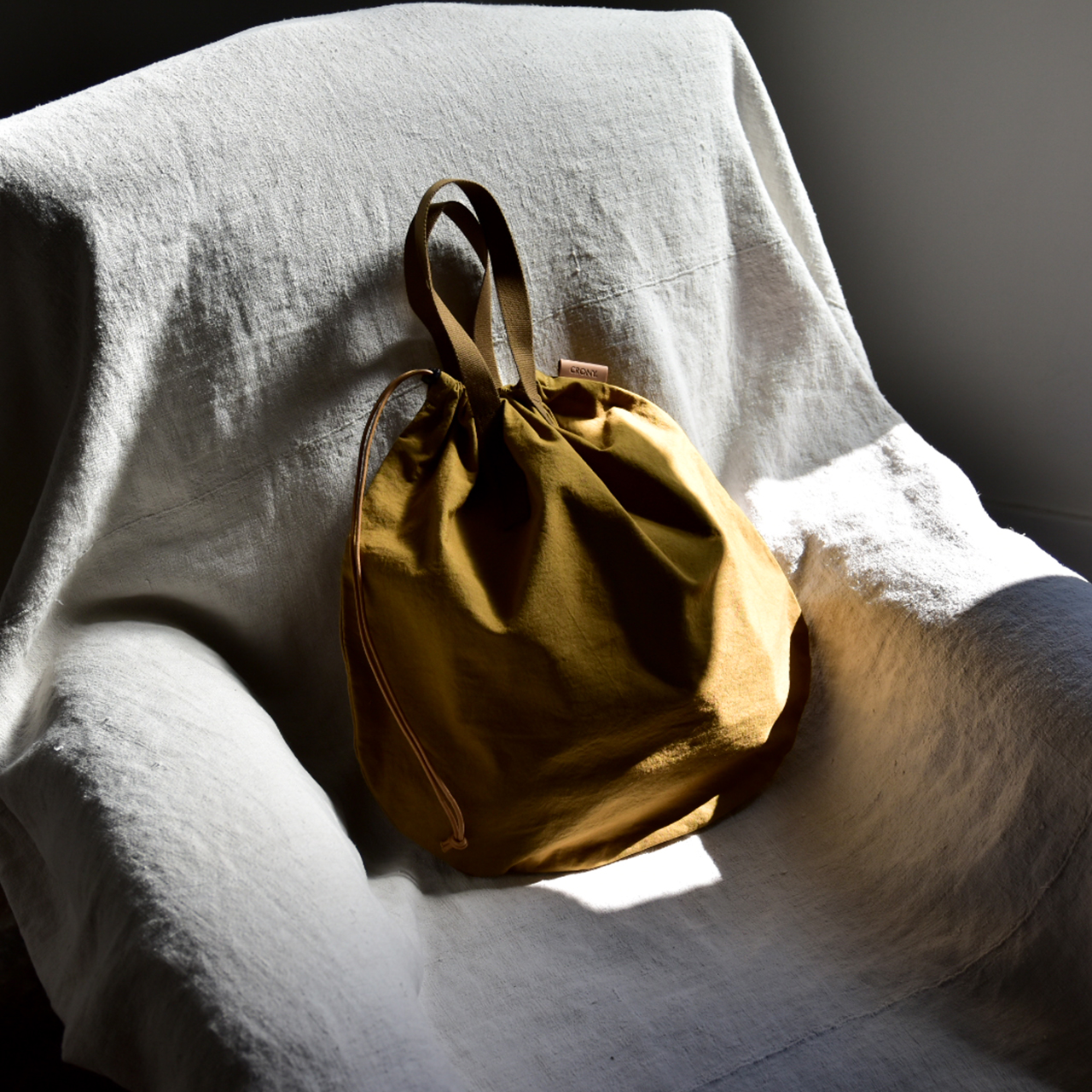 【ZAZA CLOTH】KINCHAKU TOTE M / 巾着トート M
