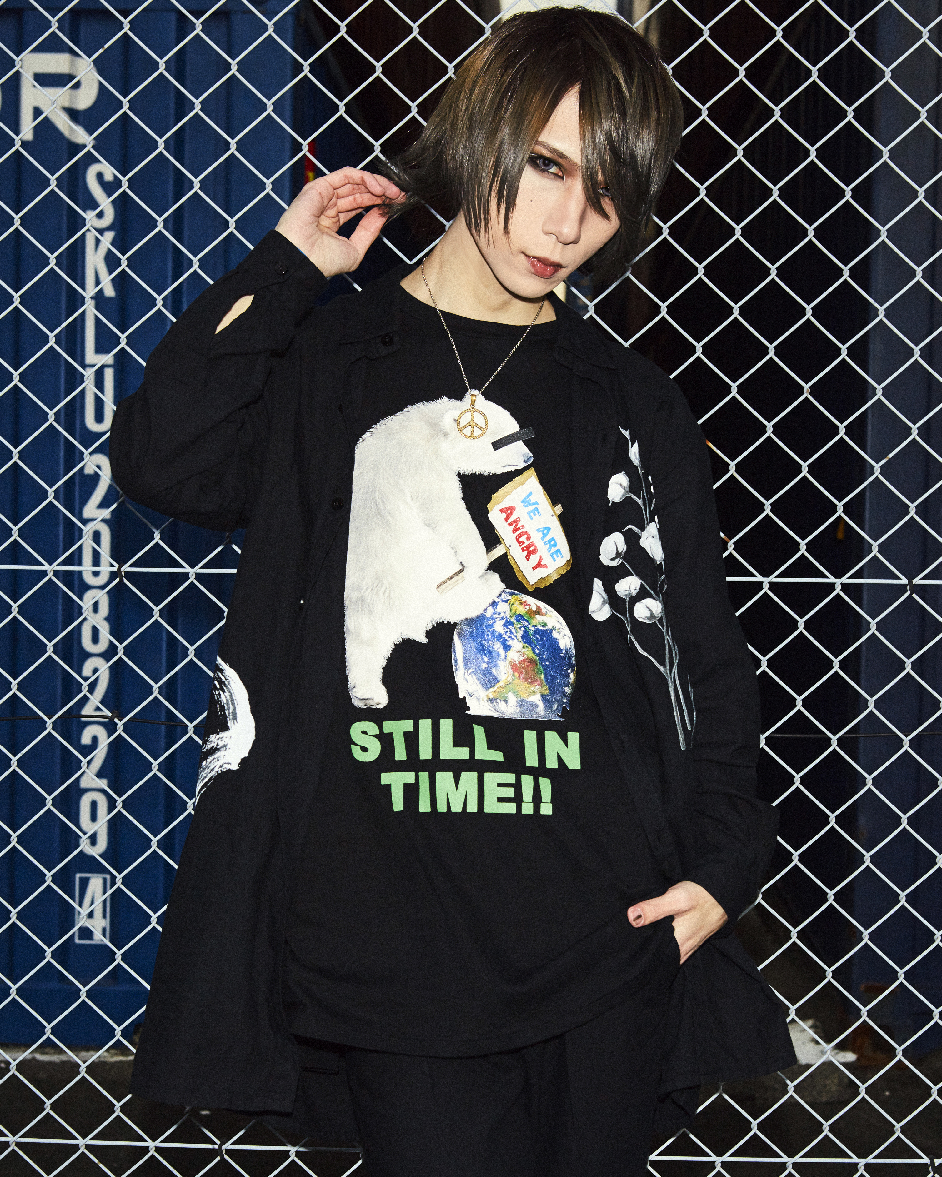 オーガニックコットン 黒染めTシャツ 