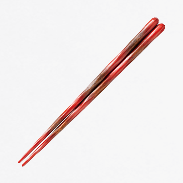 けずり黒/紅ぼかし　大・23.5cm /中・21.5cm