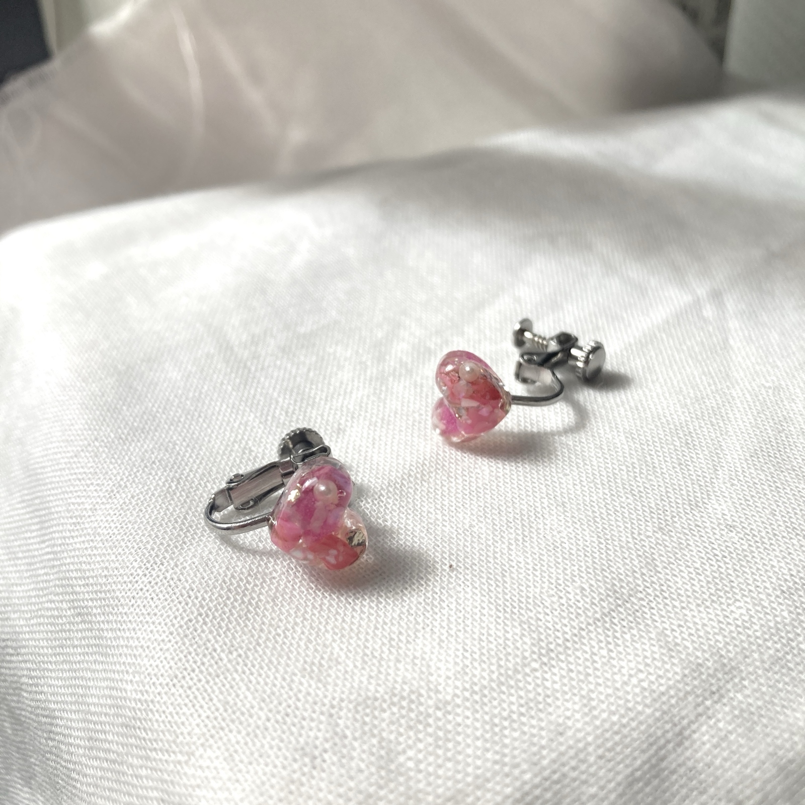 【川から海を守る】ちっちゃなheart♥pierce/earrings