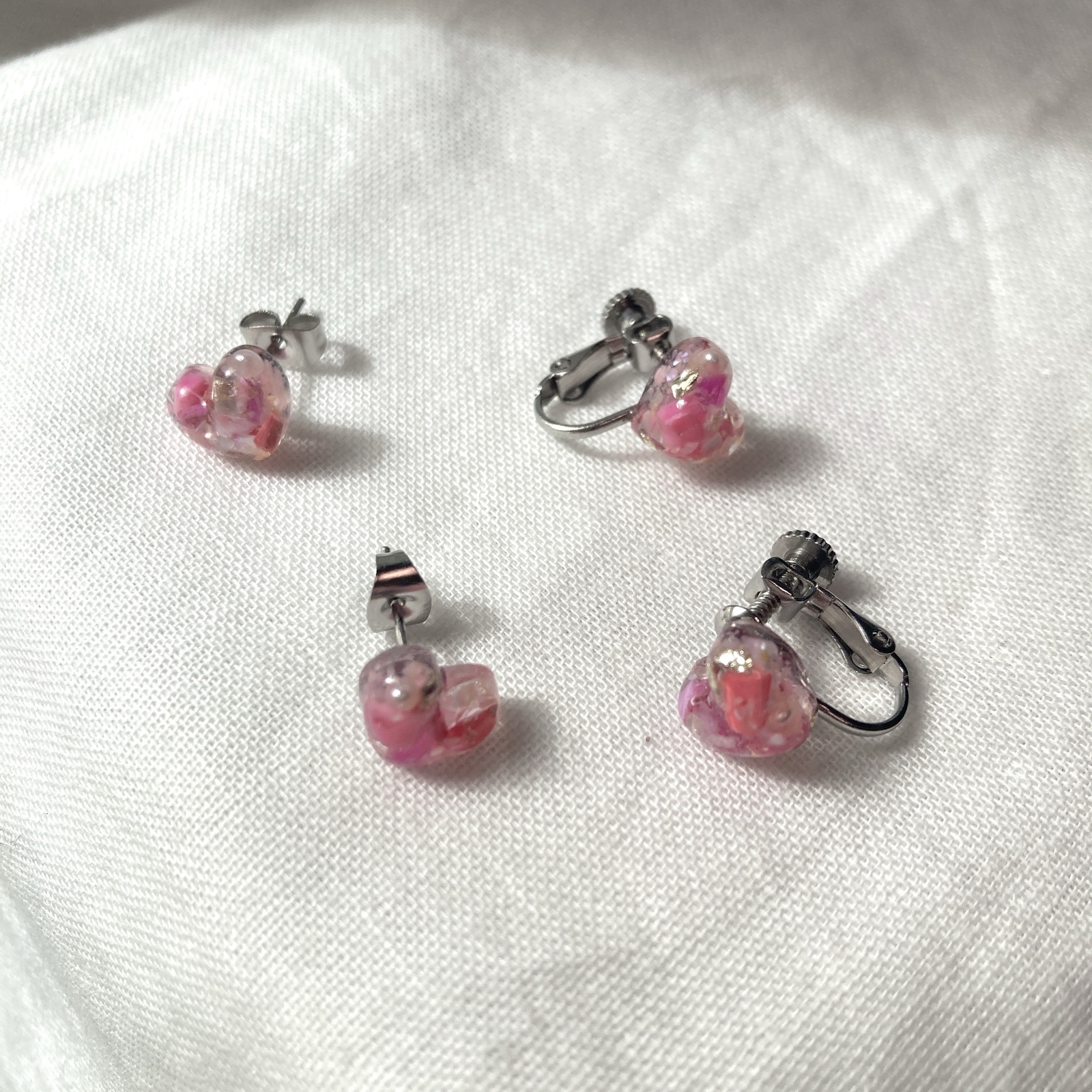 【川から海を守る】ちっちゃなheart♥pierce/earrings