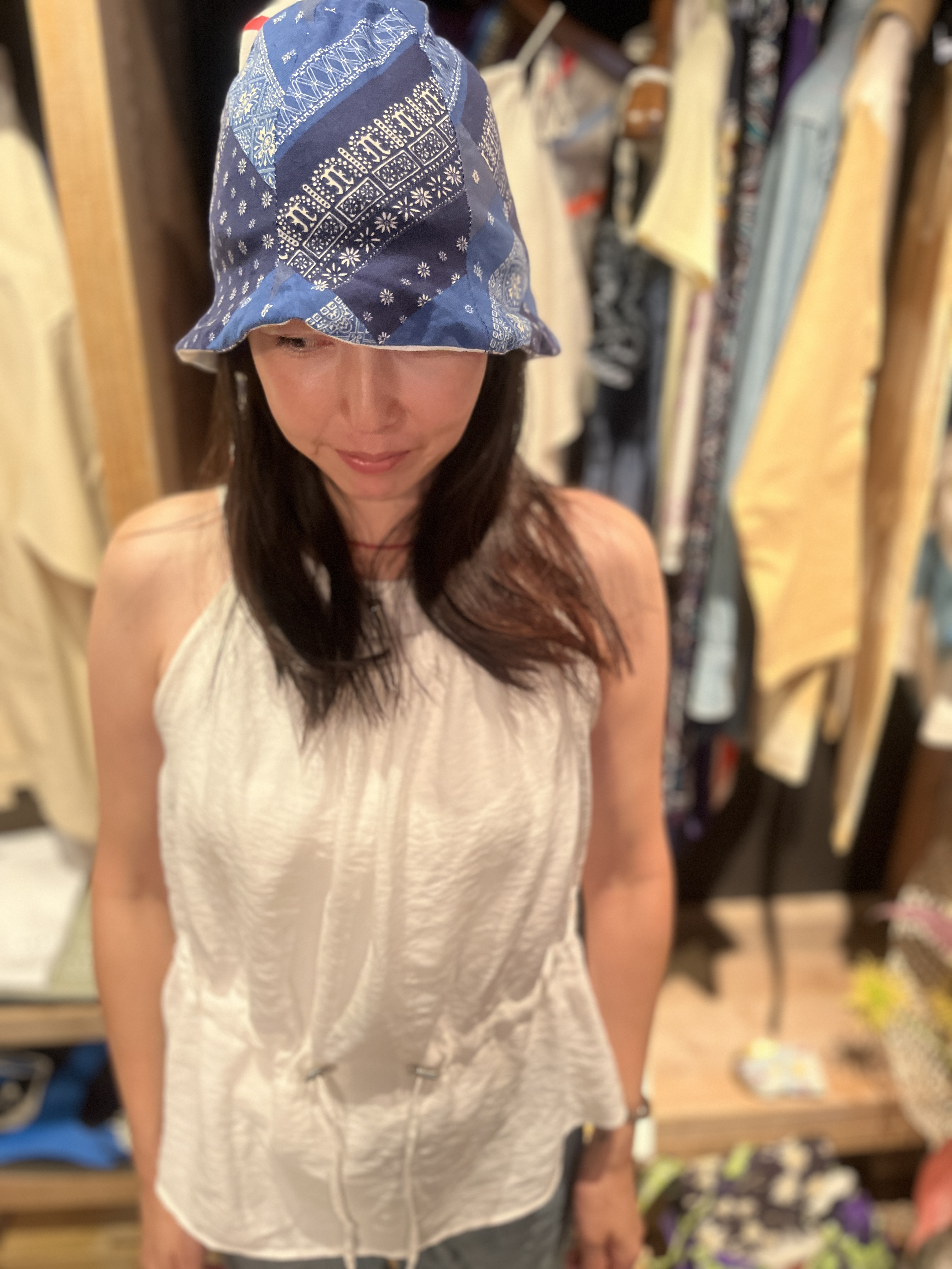 Organic cotton Reversible Tulip hat