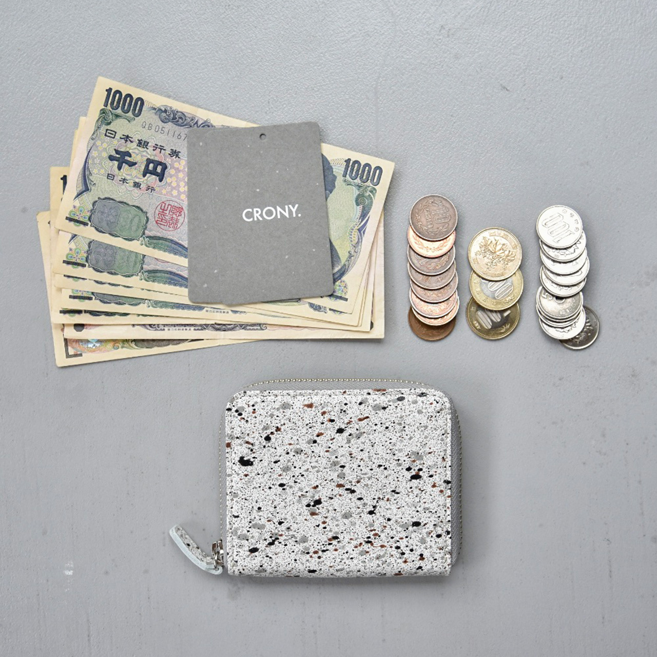 【MIKAGE】MINI ROUND ZIP WALLET / ミニラウンドジップウォレット