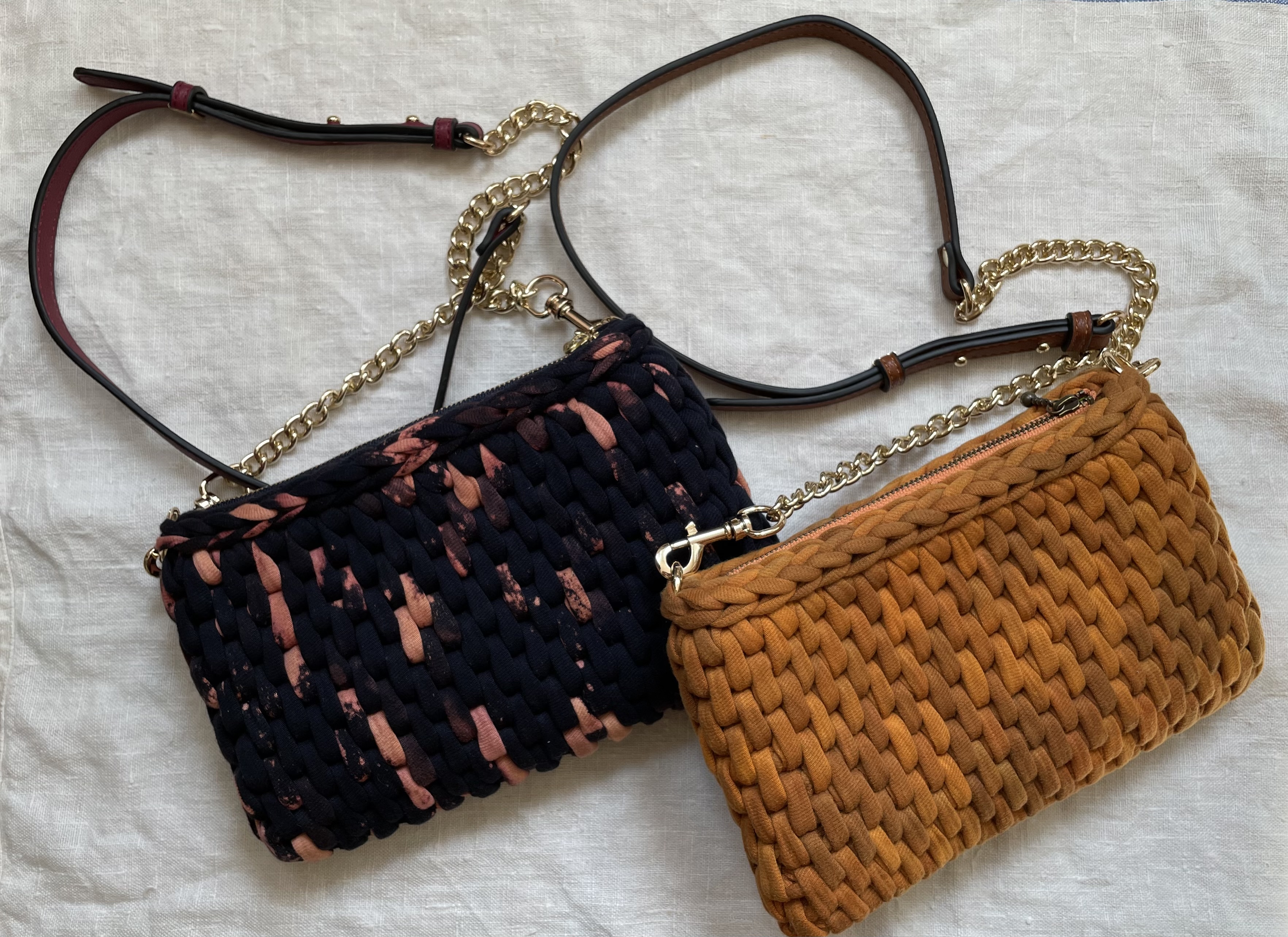 【No.44】キッズ用/ロシアヤーン/Tシャツヤーン/ショルダーバック No.44】キッズ用/ロシアヤーン/Tシャツヤーン/ショルダーバック