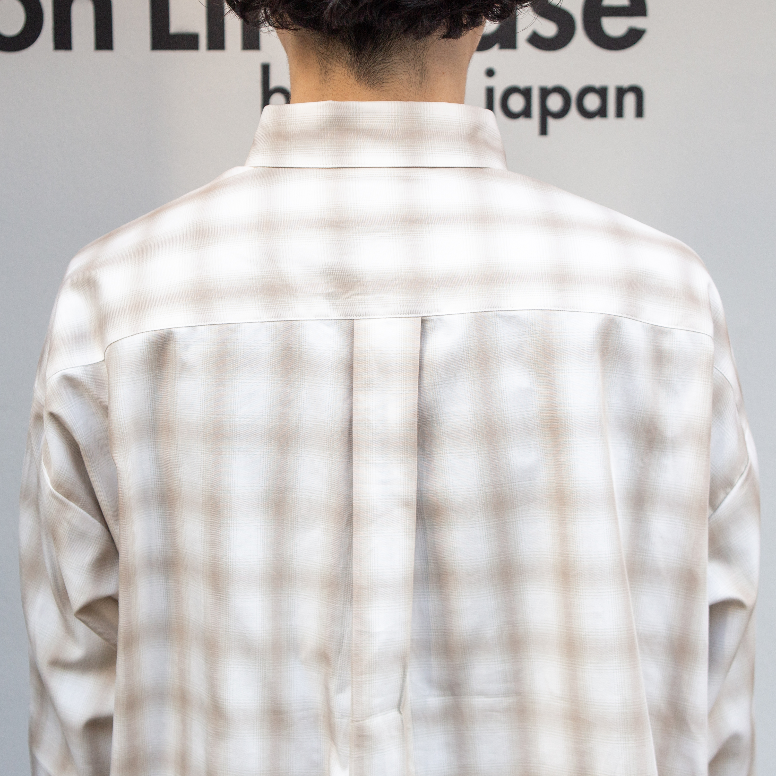 播州織　オンブレチェックチュニック