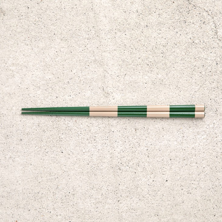 漆のお箸 十八膳　しましま