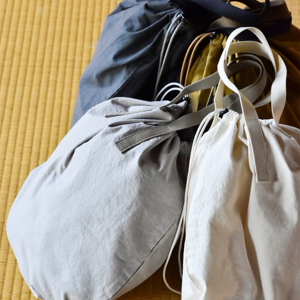 【ZAZA CLOTH】KINCHAKU TOTE M / 巾着トート M