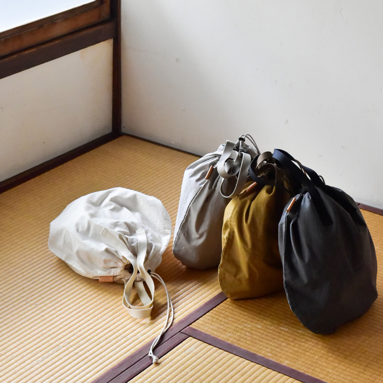 【ZAZA CLOTH】KINCHAKU TOTE M / 巾着トート M