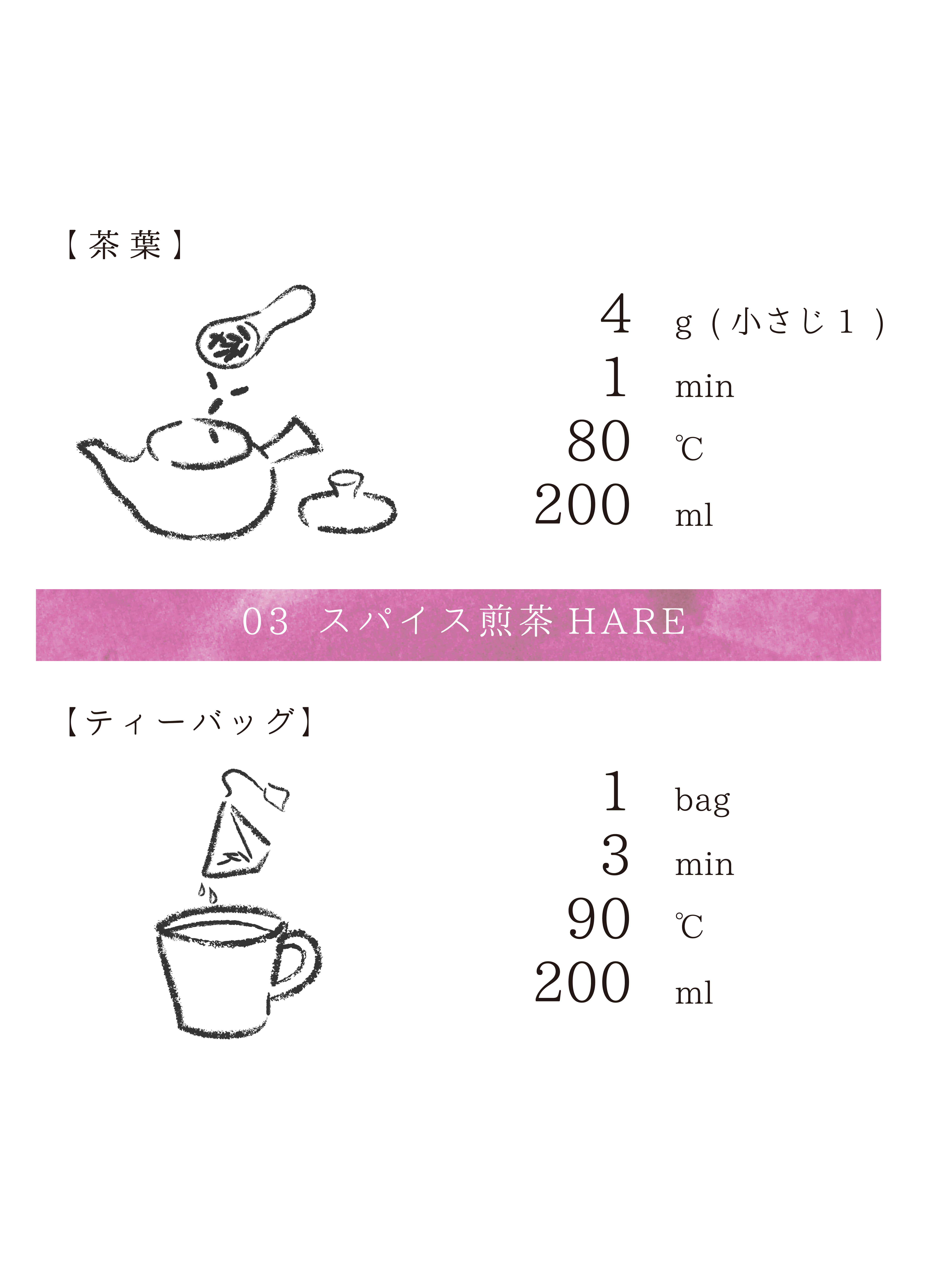 03スパイス煎茶HARE / ENERGY