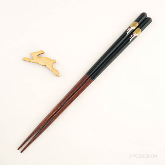 幸せの白うさぎ（月うさぎ黒23.5cm）セット