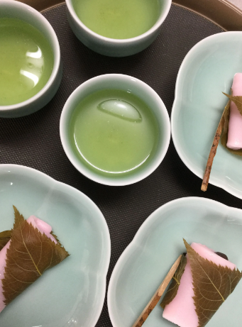 鍋島青磁煎茶碗（五個）