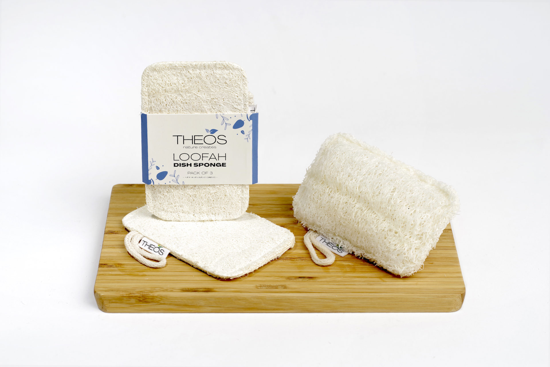 THEOS ヘチマキッチンスポンジ（3枚入り）