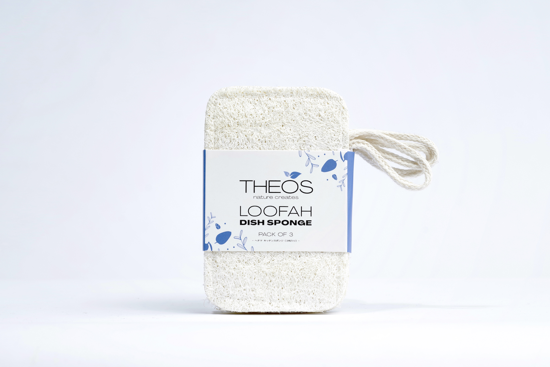 THEOS ヘチマキッチンスポンジ（3枚入り）