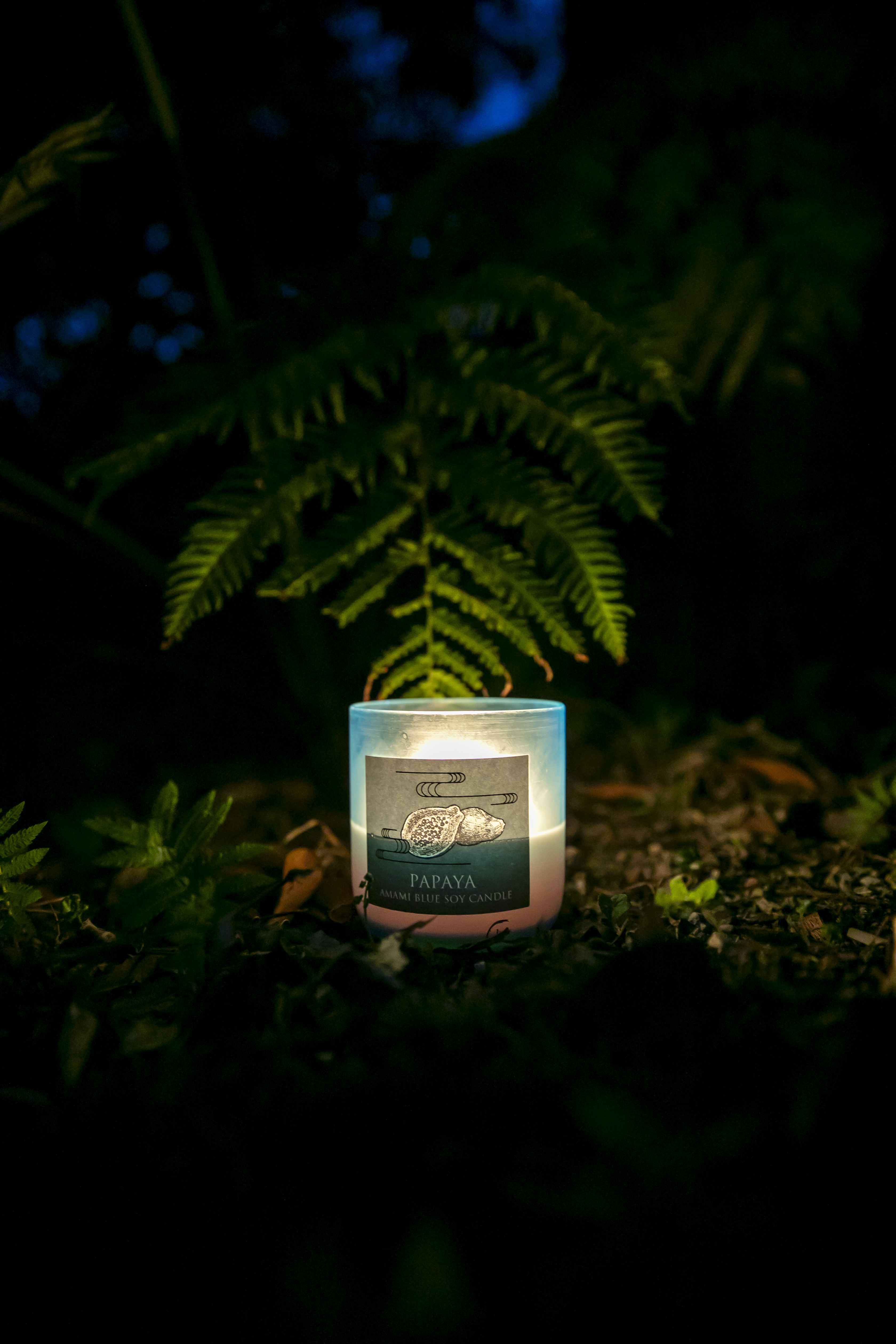 【ボックス入り】AMAMI BLUE SOY CANDLE（アロマキャンドル全7種）｜TsumugiCandle