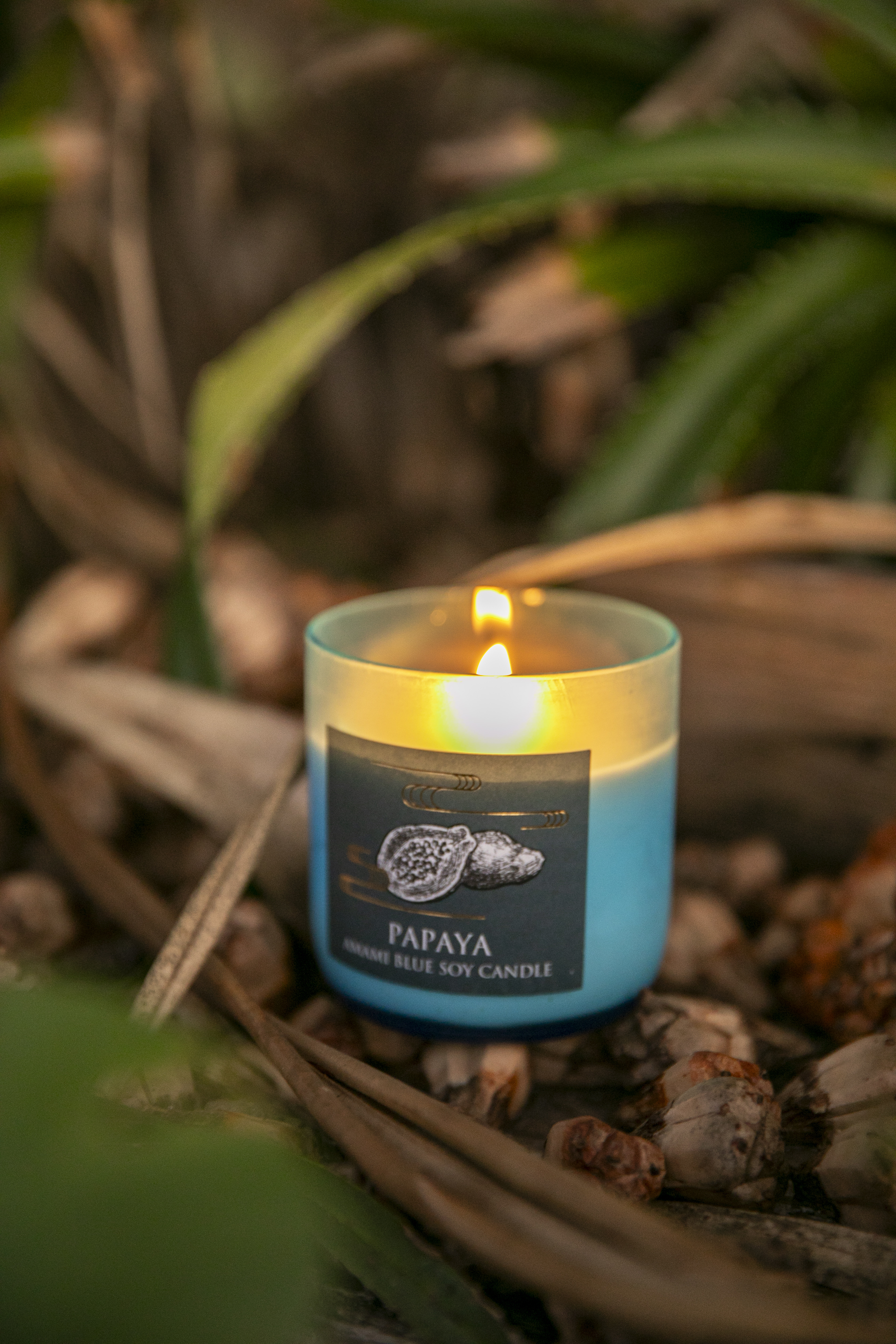 【ボックス入り】AMAMI BLUE SOY CANDLE（アロマキャンドル全7種）｜TsumugiCandle