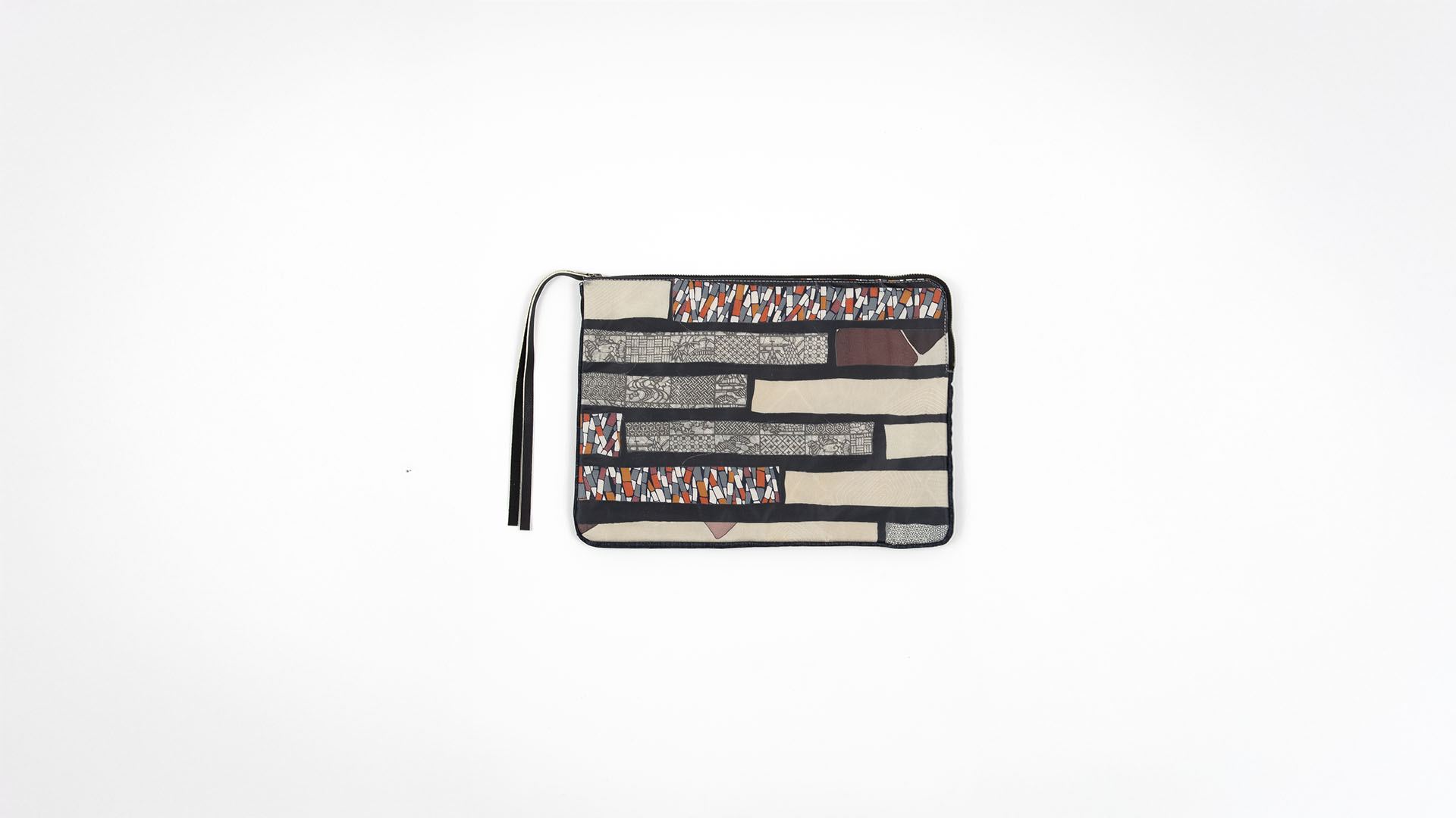 キモノ_クラッチバッグ｜蝶・カラフル・地紋