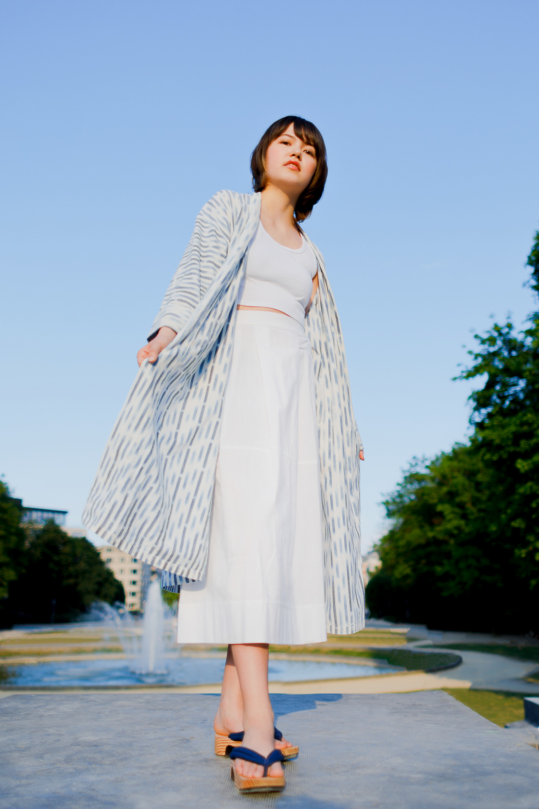 旅する白いスカート【艶-TSUYA-SKIRT | WHITE】