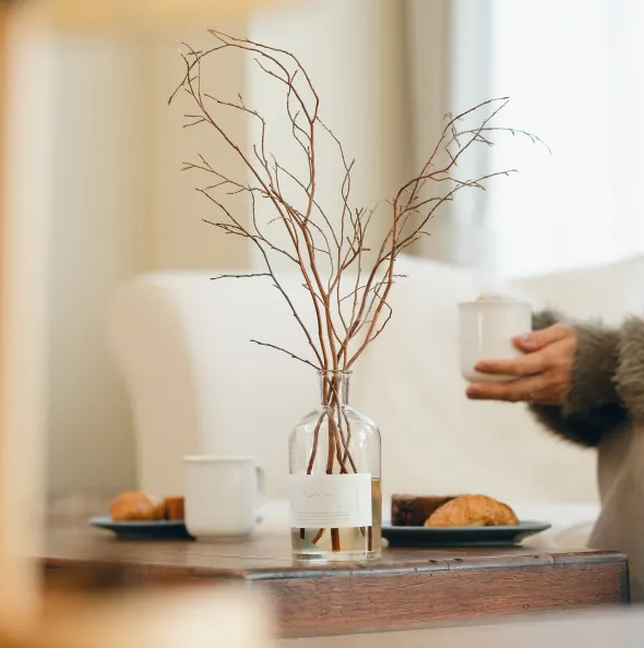 【ギフトラッピング無料】ヒメシャラディフューザーセット 森林の香り（微香タイプ）｜Odai cokage shop